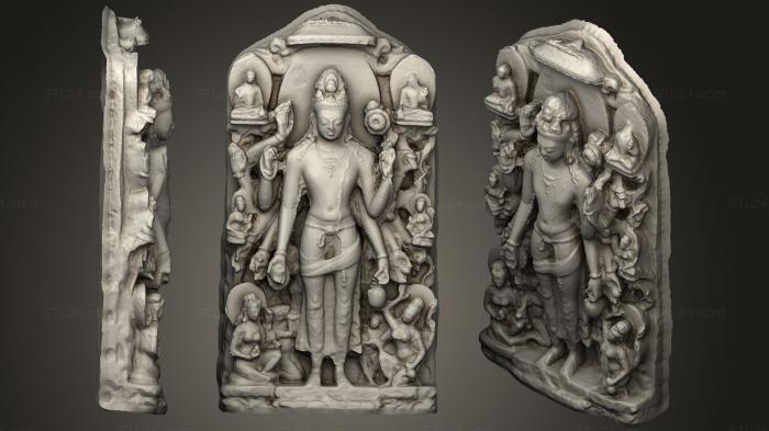 Горельефы и барельефы исторические и религиозные (Авалокитешвара, GRLFH_0532) 3D модель для ЧПУ станка